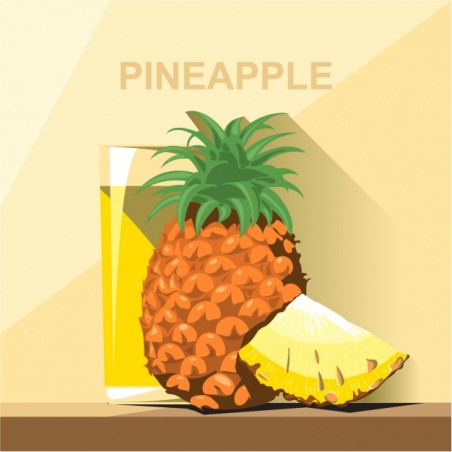 Zumo de piña natural